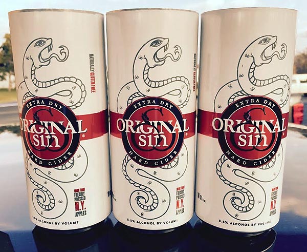 Original Sin Extra Dry Cider Cans